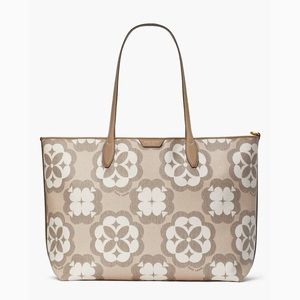 Kate Spade NY Flower Monogram Sutton Large Tote